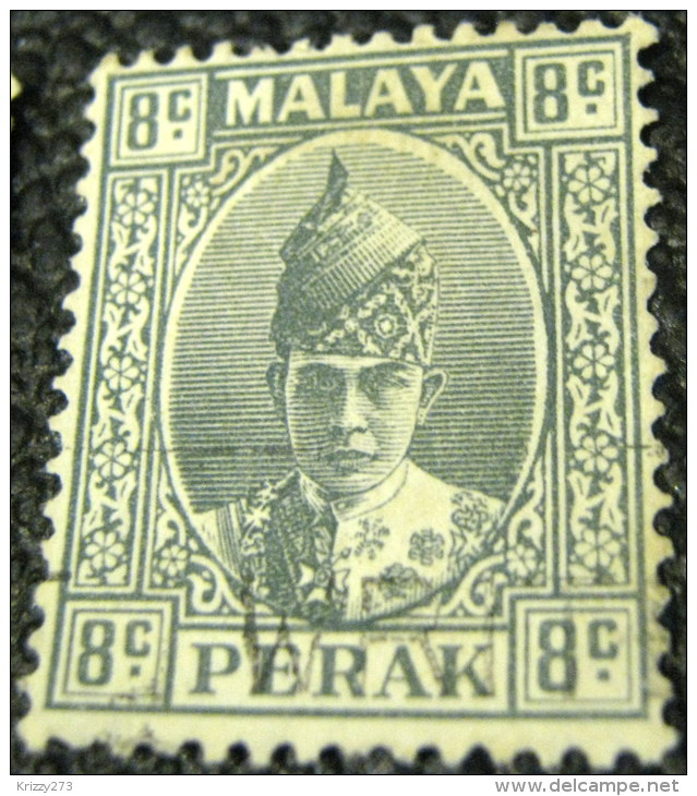 Perak 1935 Sultan Iskandar 8c - Used - Perak