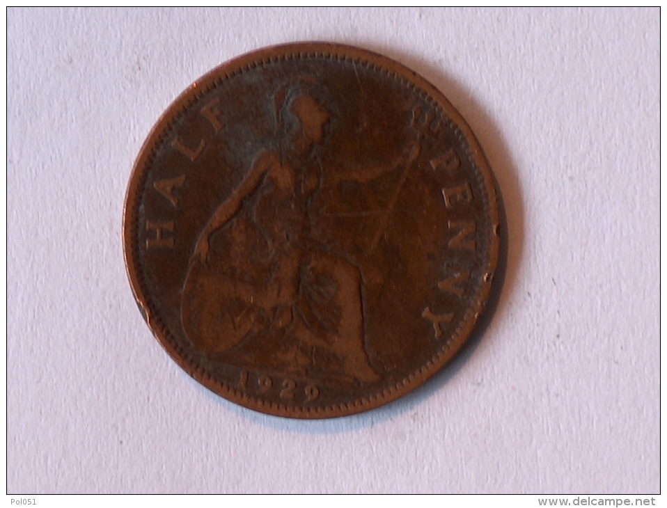 Grande-Bretagne 1/2 Half Penny 1929 - C. 1/2 Penny