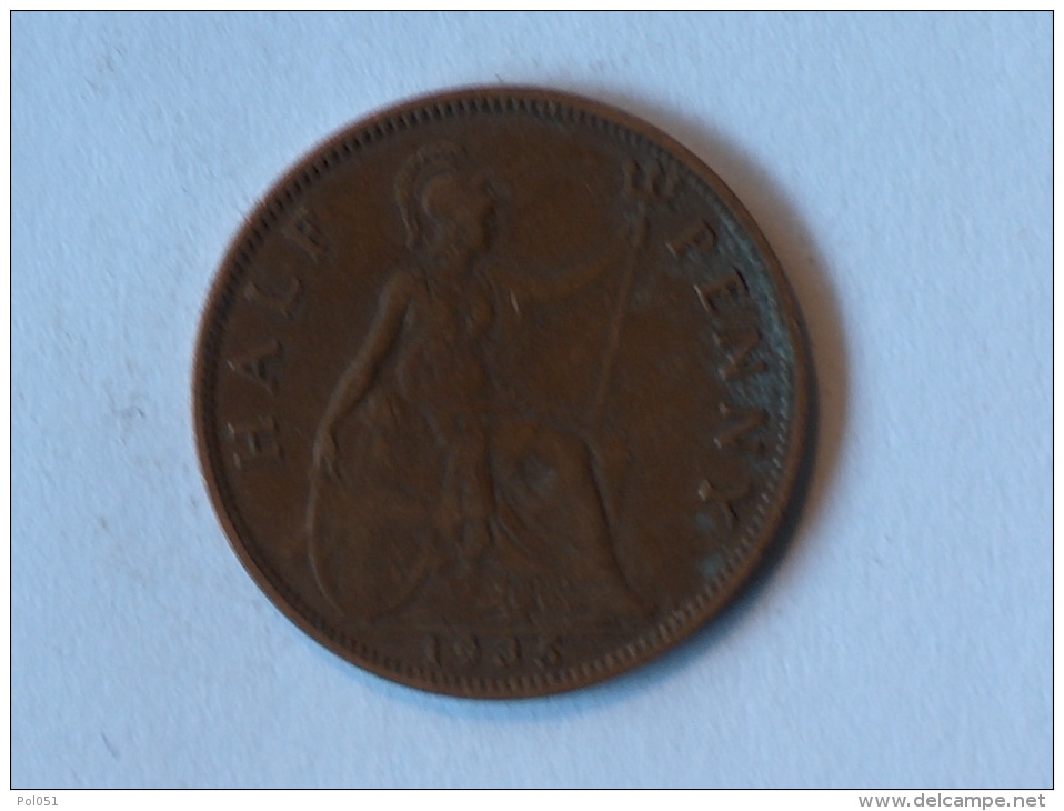 Grande-Bretagne 1/2 Half Penny 1935 - C. 1/2 Penny