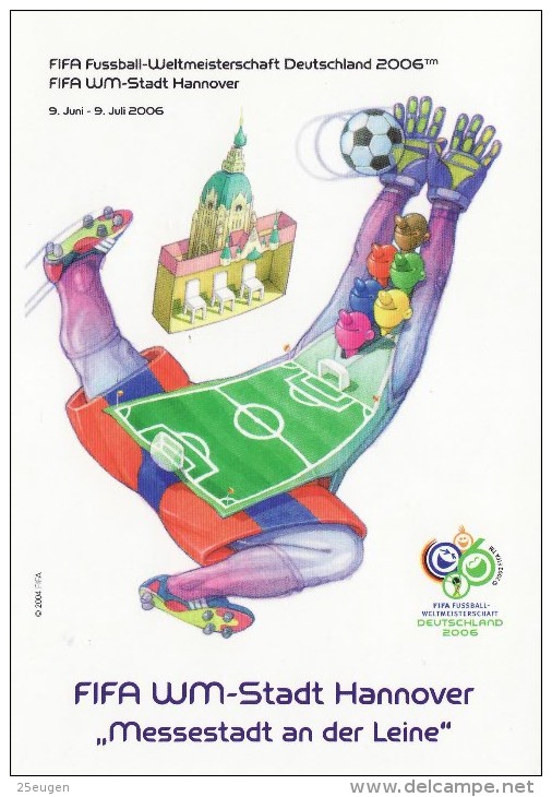 GERMANY 2006 FOOTBALL WORLD CUP GERMANY POSTCARD WITH POSTMARK  /  R 08 / - 2006 – Germany