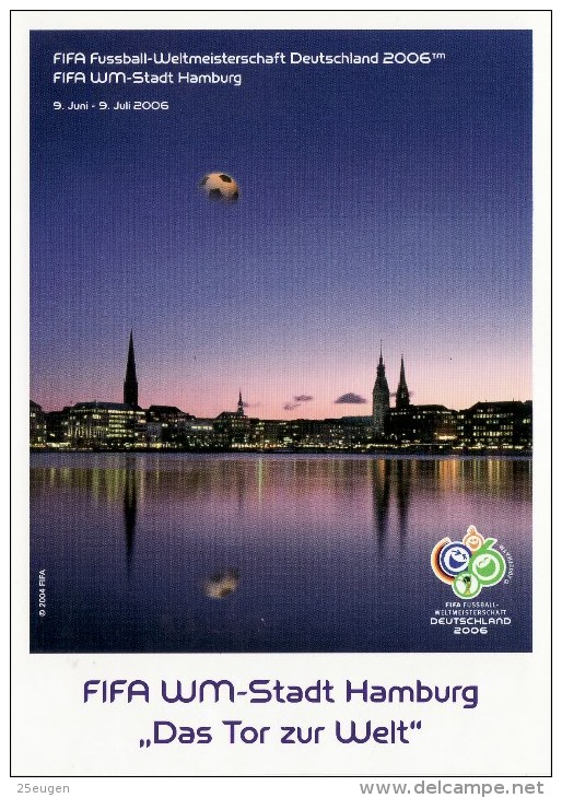 GERMANY 2006 FOOTBALL WORLD CUP GERMANY POSTCARD WITH POSTMARK  /  R 15 / - 2006 – Germany