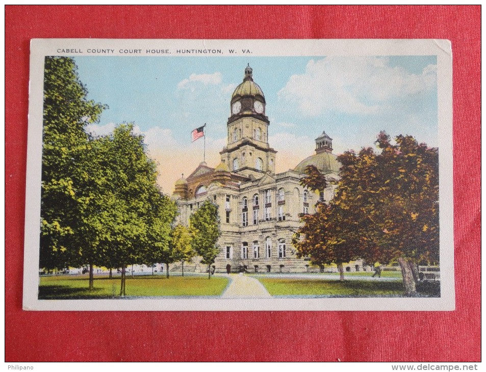 West Virginia > Huntington Cabell County Court House 1928 Cancel  Ref 1246 - Huntington