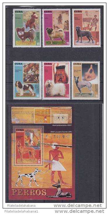2010.67 CUBA 2010 MNH. PERROS. DOG. SERIE + 1 HOJA. HISTORY OF DOG. - Unused Stamps