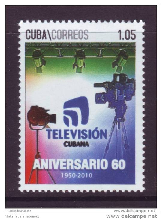 2010.9 CUBA MNH 2010 COMPLETE SET RADIO AND TV 60 ANIV - Neufs