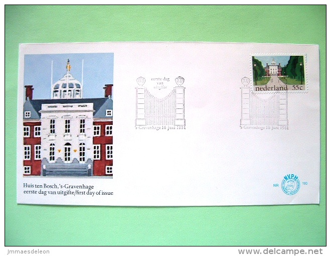 Netherlands 1981 FDC Cover - Huis Ten Bosch (Royal Palace) - Lettres & Documents