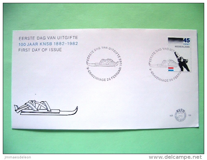 Netherlands 1982 FDC Cover - Royal Dutch Skating Assoc. Centenary - Lettres & Documents