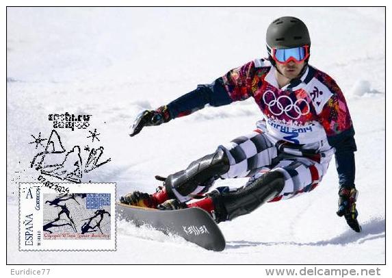 Spain 2014 - XXII Olimpics Winter Games Sochi 2014 Gold Medals Special Maxicard - Vic Wild - Winter 2014: Sotschi