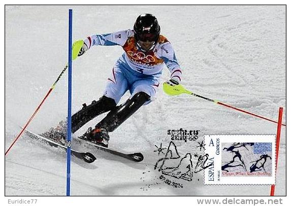 Spain 2014 - XXII Olimpics Winter Games Sochi 2014 Gold Medals Special Maxicard - Mario Matt - Winter 2014: Sochi