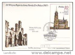 III Wizyta Papieza Jana Pawla IIw Polsce 1987 - Interi Postali