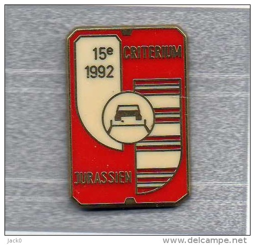 Superbe  Pin´s  Sport  Automobile  Rallye, 15 è  Critérium  Jurassien  En  1992  Signé  Maximilien  Pin's  Swiss  Made - Rallye