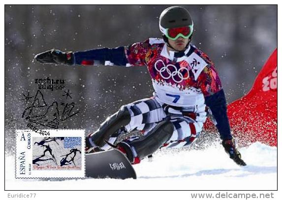 Spain 2014 - XXII Olimpics Winter Games Sochi 2014 Gold Medals Special Maxicard - Vic Wild - Winter 2014: Sochi