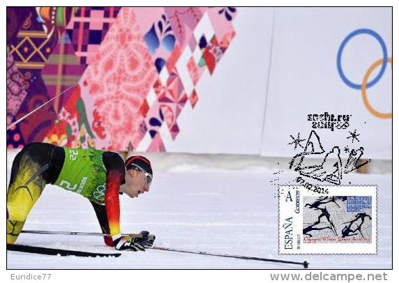 Spain 2014 - XXII Olimpics Winter Games Sochi 2014 Gold Medals Special Maxicard - Sprint Equipos Finland - Winter 2014: Sotschi