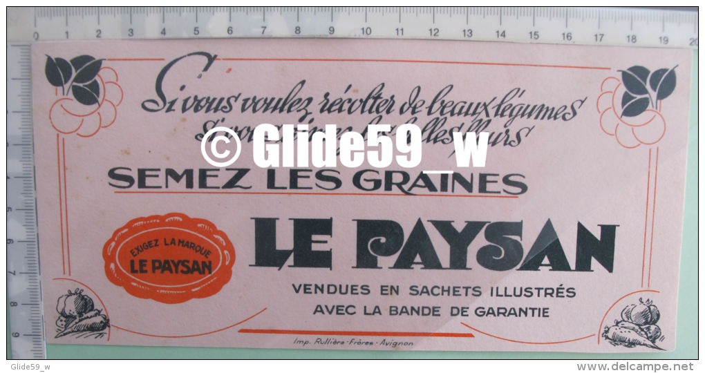 Buvard Semez Les Graines LE PAYSAN - 2 - Agriculture