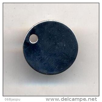 Porte Clef Jeton De Caddie Croix Bleue - Trolley Token/Shopping Trolley Chip