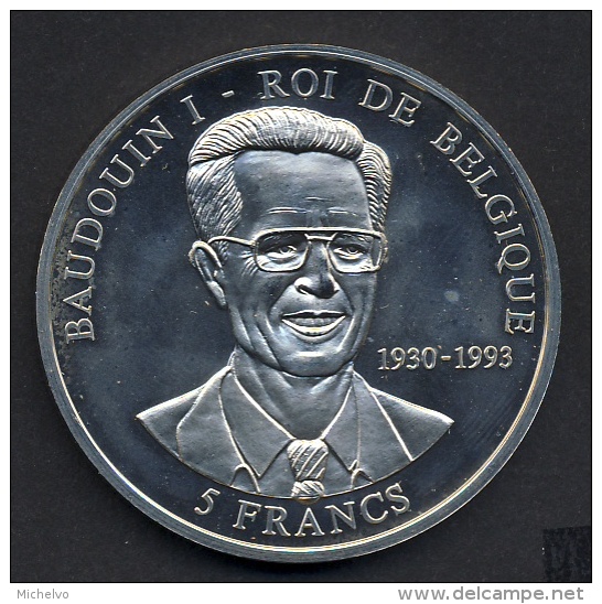 Congo 2000 - 5 Fr. - Hommage Baudouin Ier - Roi Des Belges 1930-1993 - Congo (República Democrática 1998)