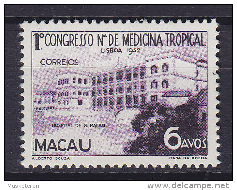 Macau 1952 Mi. 387    6 A Kongress Für Tropenmedizin, Hospital S. Rafael, MH* - Ungebraucht