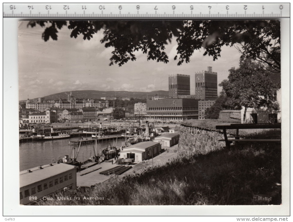 Oslo. Utsikt Fra Akershus (1956) - Norvège