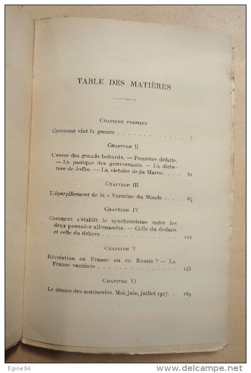 Histoire - Léon Daudet - L'Hécatombe - Récits Et Souvenirs Politiques 1914-1918 - Guerra 1914-18