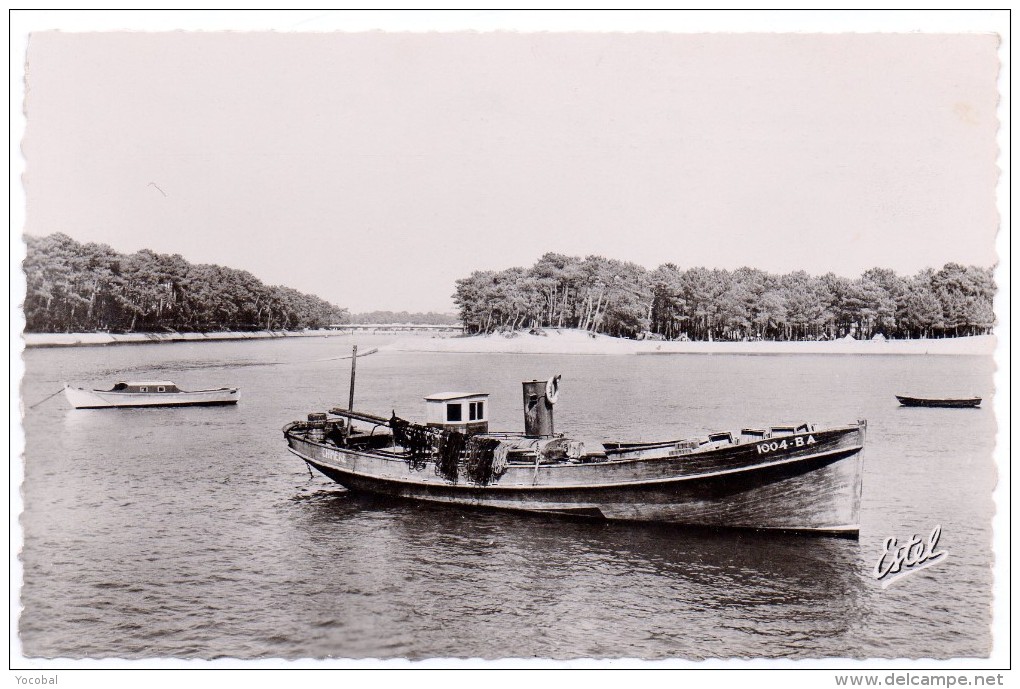 CP, 40, CAPBRETON, Vue Sur L'Entrée Du Canal Et La Plage Du Bourret, Vierge - Capbreton