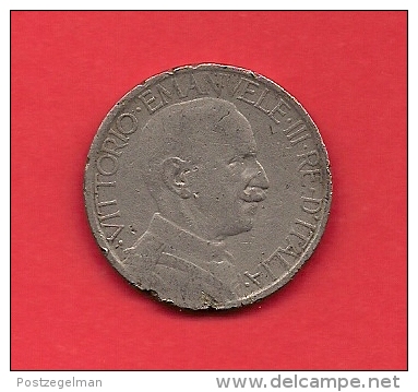 ITALY, 1924, Circulated Coin VF, 2 Lira, Nickel, KM63, C1911 - 1900-1946 : Victor Emmanuel III & Umberto II