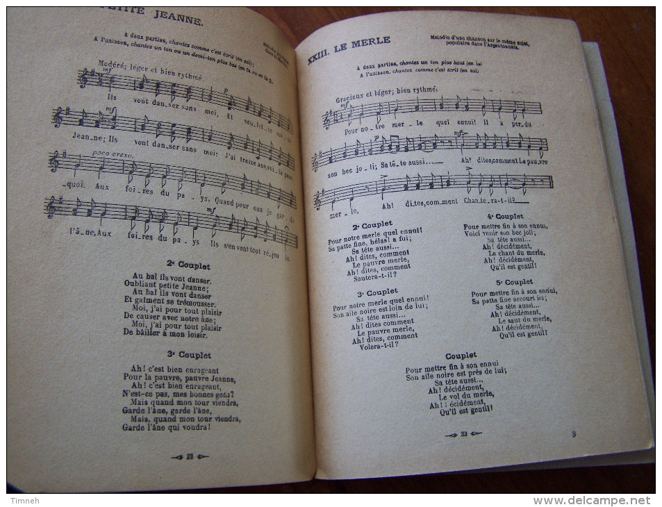 CHANSONS RUSTIQUES A DEUX VOIX POUR LES ECOLES Paroles BOUCHOR De BRAYER 1911  ALPHONSE LEDUC ET CIE - Musique