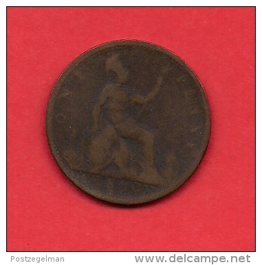 UK, 1880, Circulated Coin VF, 1 Penny, Younger Victoria, Bronze, C1940 - D. 1 Penny