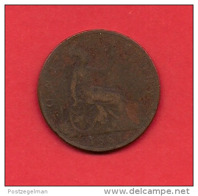 UK, 1881, Circulated Coin VF, 1 Penny, Younger Victoria, Bronze, C1941 - D. 1 Penny