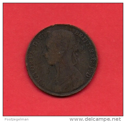 UK, 1887, Circulated Coin VF, 1 Penny, Younger Victoria, Bronze, C1946 - D. 1 Penny