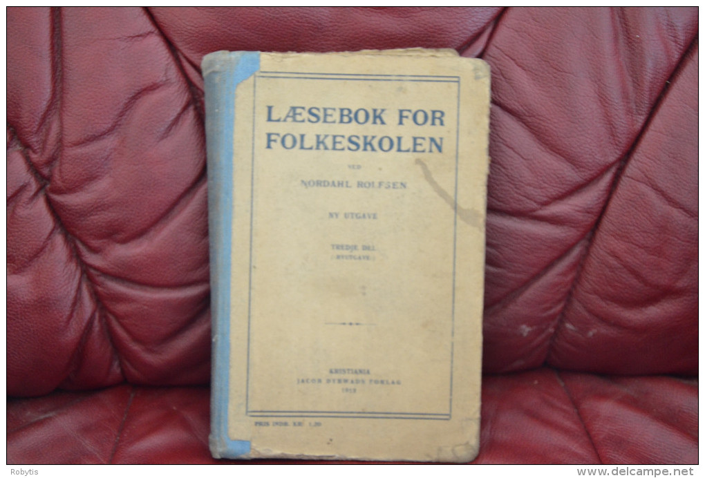 Norway Norge Book 1913 LÆSEBOK FOR FOLKESKOLEN - Scandinavian Languages