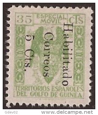 GUI259B-L4172TESO.Guinee .GUINEA  ESPAÑOLA..Escudo De España.S Fiscales.1939/41.(Ed  259B**).sin Charnel.RARO.MAGNIFICO - Otros & Sin Clasificación