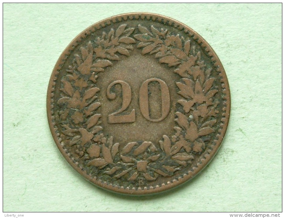 1858 B - 20 RAPPEN / KM 7 ( Uncleaned - For Grade, Please See Photo ) ! - Autres & Non Classés