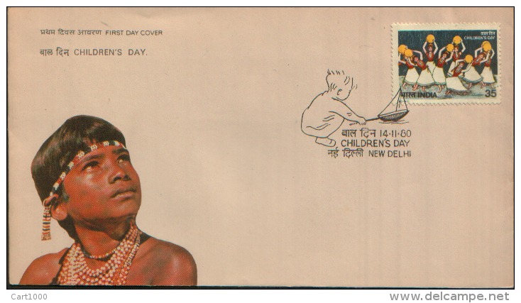 1980 INDIA THE CHILDREN'S DAY - Covers & Documents