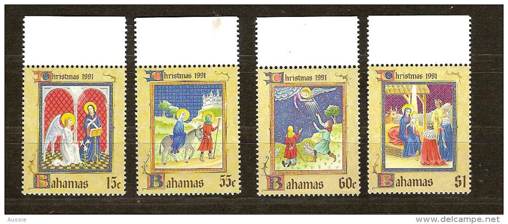 Bahamas Bahama's 1991 Yvertn° 755-58  *** MNH Cote 8 Euro Noel Kerstmis Christmas - Bahamas (1973-...)