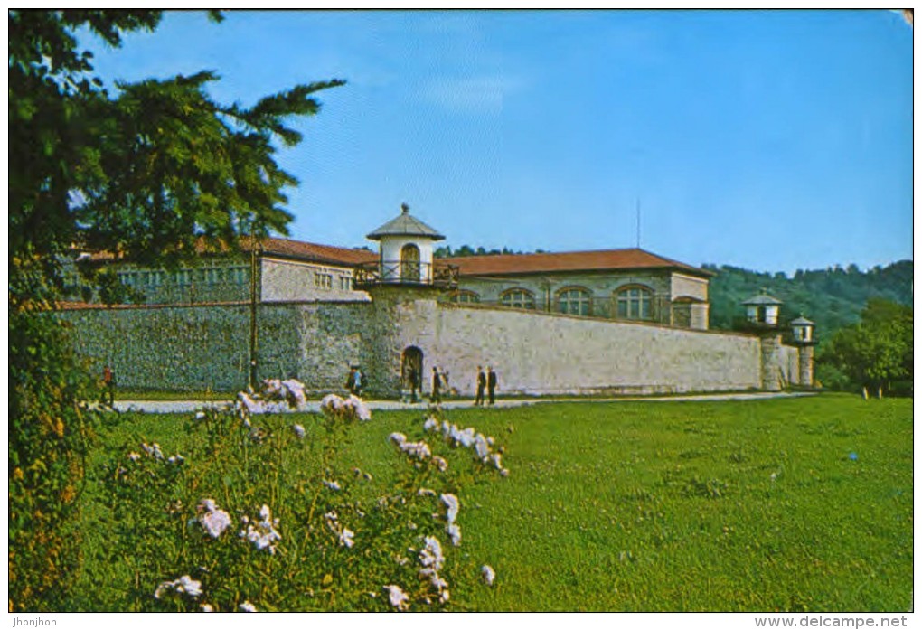 Romania-  Postcard Written  - Prison Doftana View From Outside - 2/scans - Prison