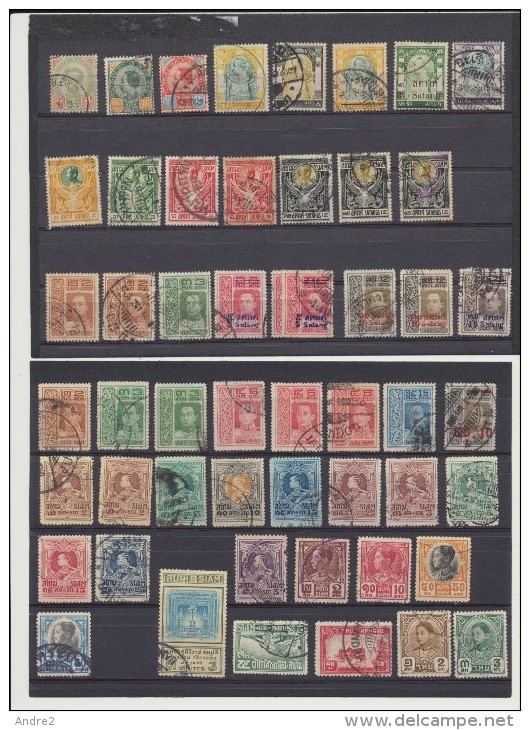 Siam - Thailand - Thailande 1887 - 1957 Lot De Timbres Oblitérés - Siam