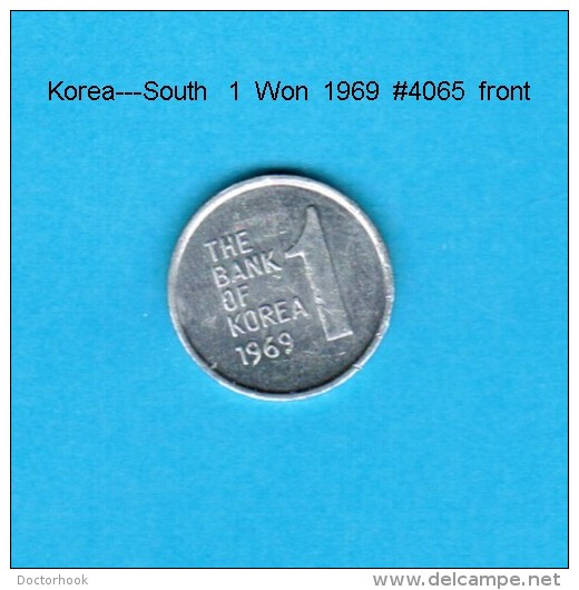 KOREA---South   1  WON  1969  (KM # 4a) - Korea (Süd-)