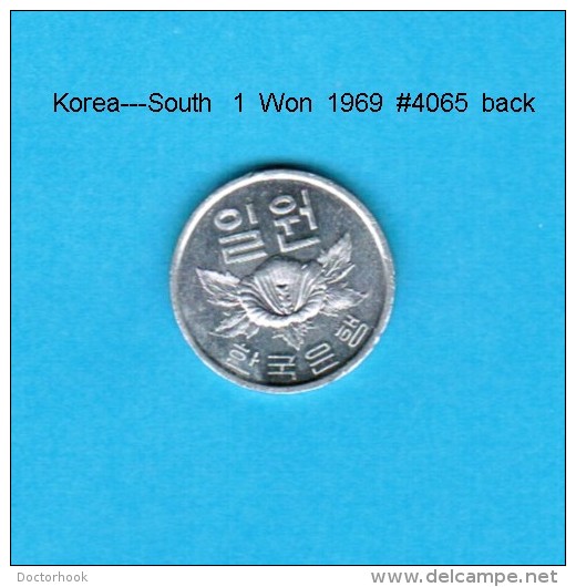 KOREA---South   1  WON  1969  (KM # 4a) - Korea (Süd-)