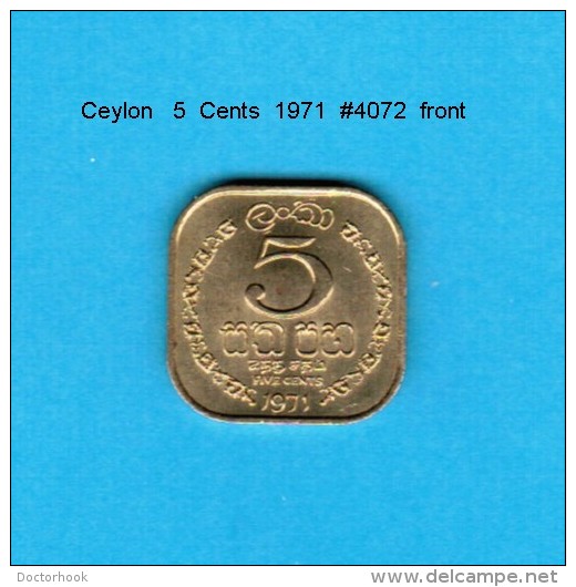 CEYLON    5  CENTS  1971  (KM # 129) - Kolonies