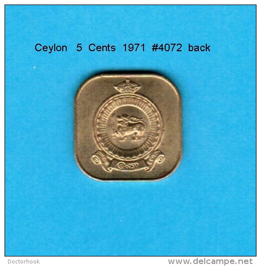 CEYLON    5  CENTS  1971  (KM # 129) - Kolonies