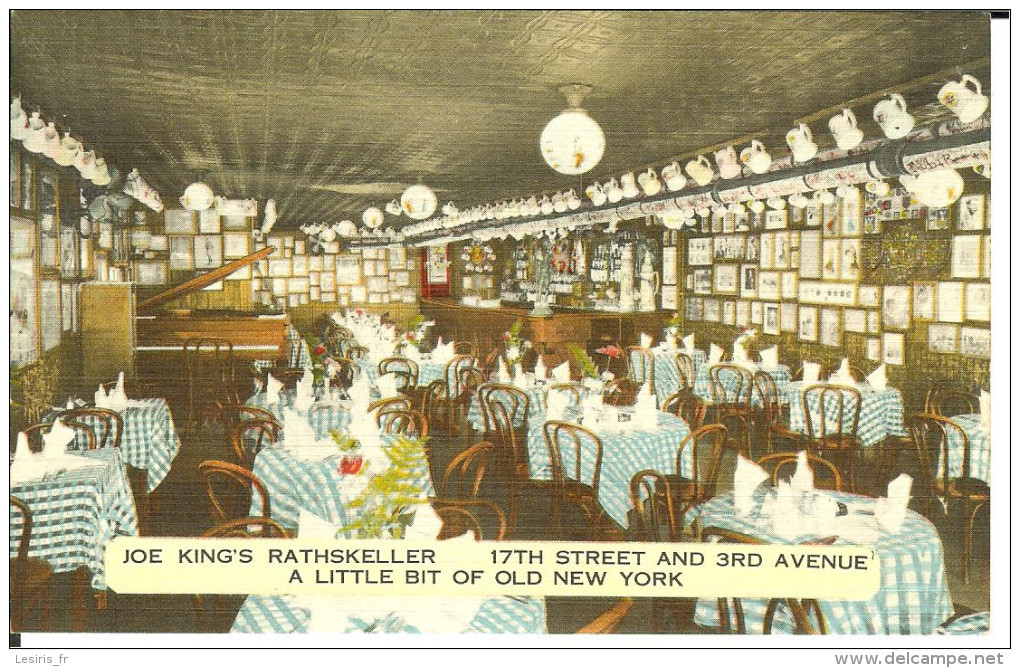 CP - JOE KING'S RATHSKELLER - GERMAN AMERICAN RATHSKELLER - ONE OF THE OLDEST RESTAURANTS IN  NEW YORK - 90495 - Bars, Hotels & Restaurants