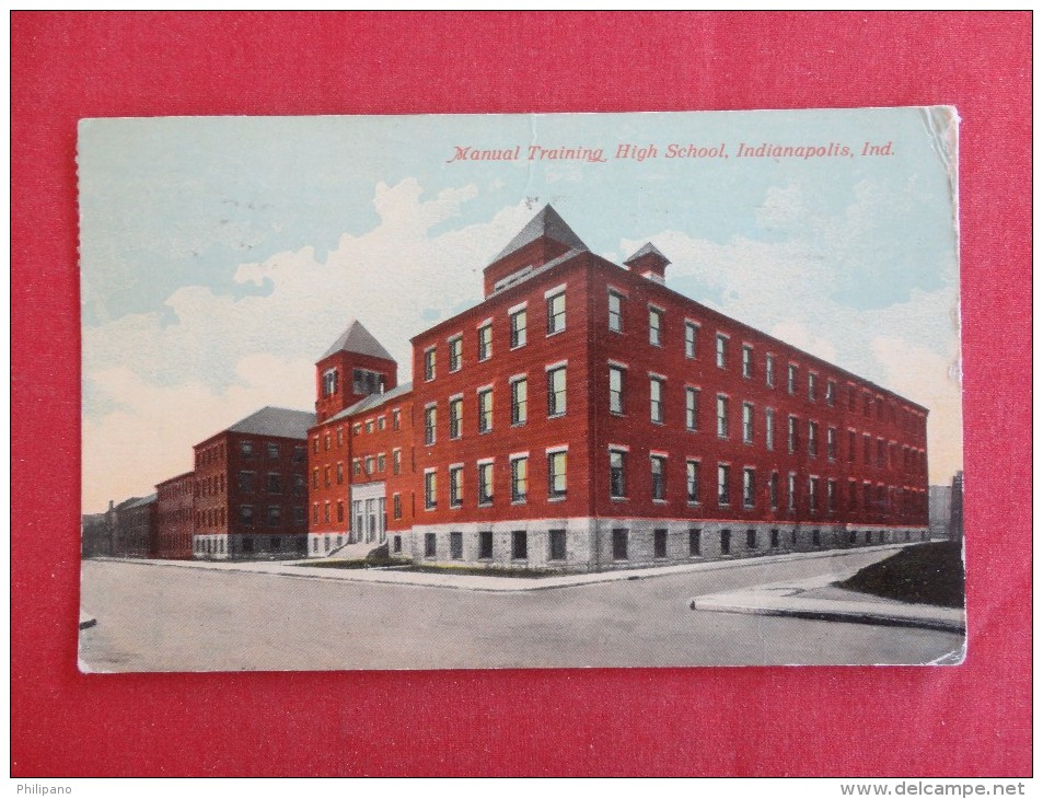 Indiana > Indianapolis Manual Training High School 1916 Cancel  Ref 1247 - Indianapolis