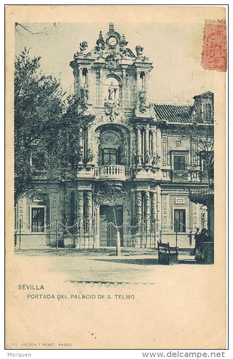 7668. Postal SAN ANDRES PALOMAR (Barcelona) 1911. AMBULANTE Ferrocarril - Cartas & Documentos