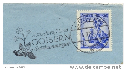 Austria 1953 Cover With Machine Cancellation Thermal Baths Of Goisern - Thermalisme