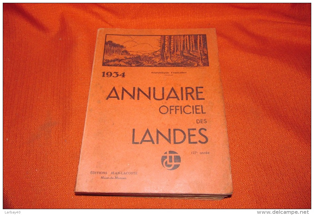 Annuaire Landes 1934 - Telefonbücher