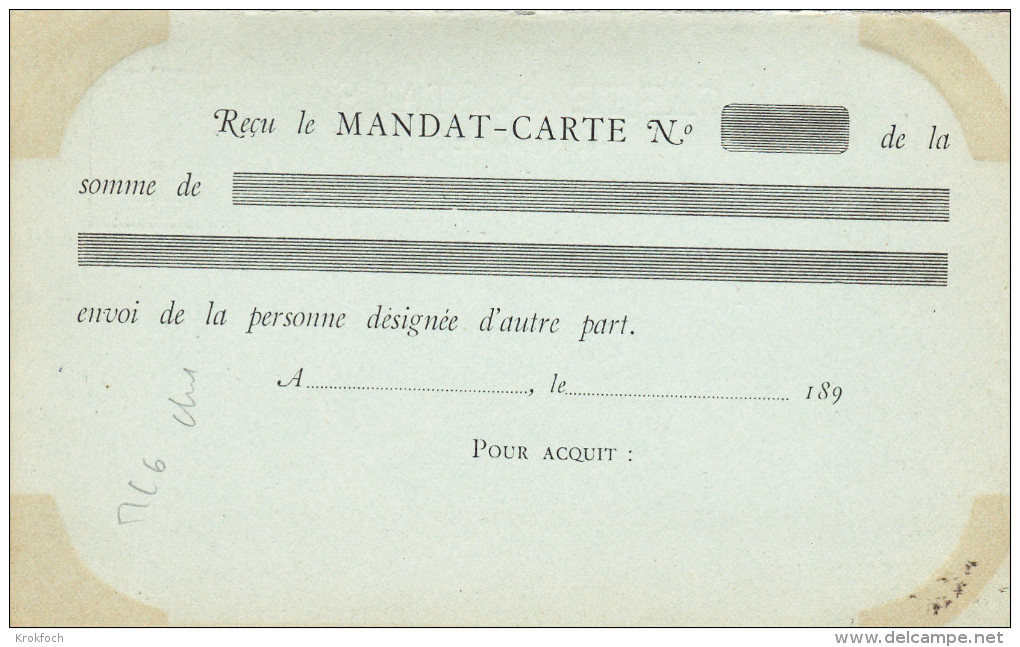 Entier Mandat-carte Réunion - Carte Volet Réponse Seule Reçu - Stationery Ganzsache - !! 2 Scans - Lettres & Documents