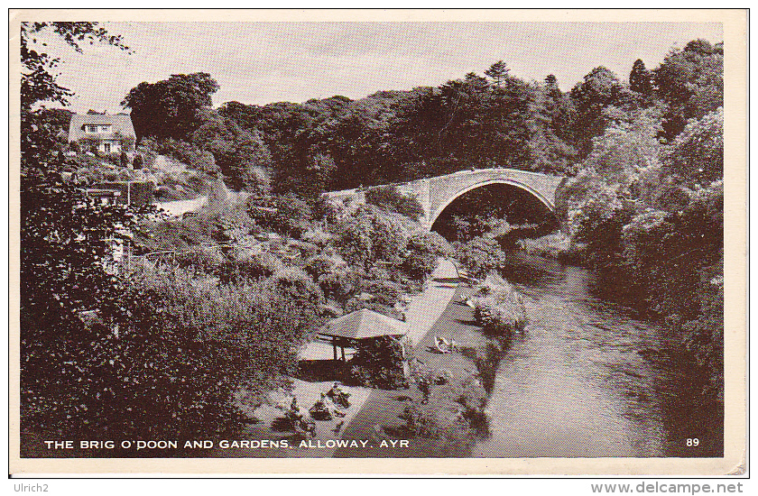 PC The Brig O'Doon And Gardens, Alloway, Ayre - 1956 (1898) - Ayrshire