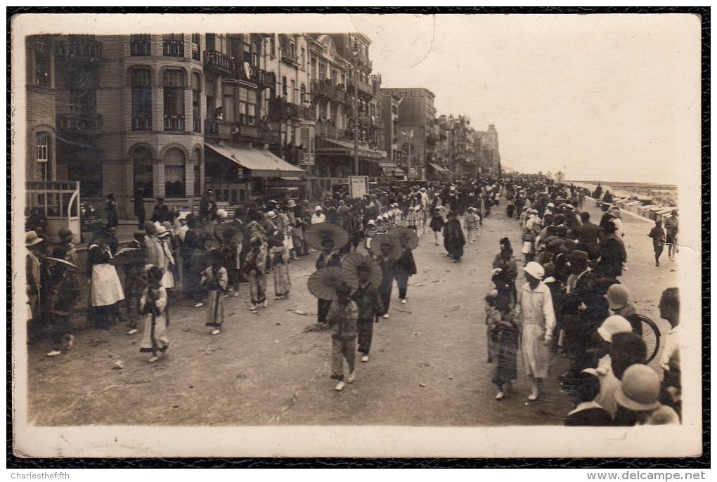 Vers 1920 CARTE PHOTO - FOTOKAART CARNAVAL OSTENDE ? BLANKENBERGE ? - Alte (vor 1900)