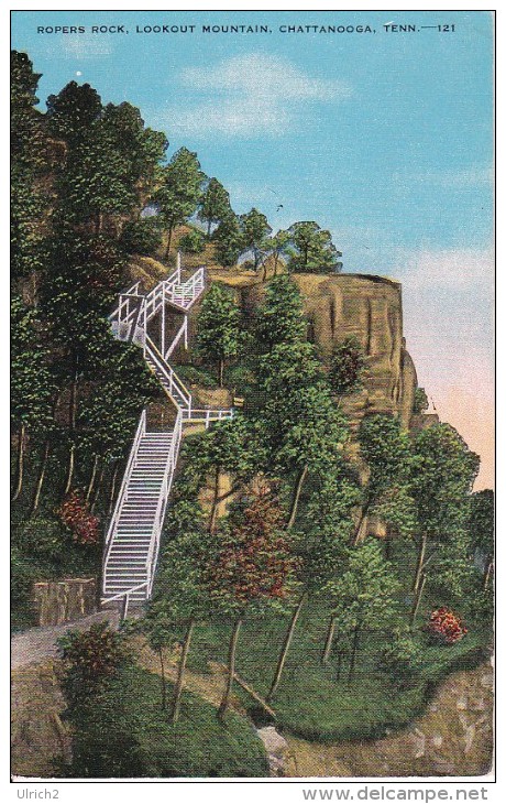 Vintage PC Chattanooga - Ropers Rock - Lookout Mountain (1912) - Chattanooga