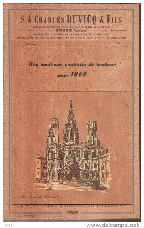 Bouchonneries De La Cote Basque Charles DUVICQ  TOSSE ( Landes) De 1969 - Grand Format : 1961-70