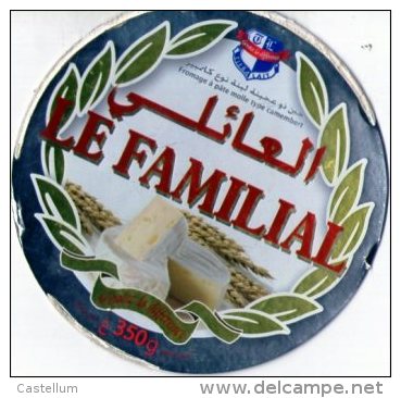 Étiquette De Fromage  Camembert " Le Familial" - Formaggio